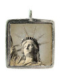 Statue of Liberty - Pewter Picture Pendant (PW511)