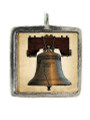 Liberty Bell - Pewter Picture Pendant (PW377)