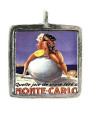 Monte Carlo Poster - Pewter Picture Pendant (PW522)