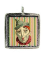 Circus Clown - Pewter Picture Pendant (PW523)