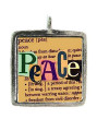 Peace - Pewter Picture Pendant (PW457)
