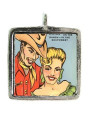 Cowboy & Cowgirl - Pewter Picture Pendant (PW537)