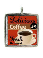 Coffee Shop - Pewter Picture Pendant (PW464)