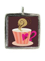 Coffee Cup - Pewter Picture Pendant (PW466)