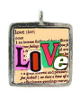 Love - Pewter Picture Pendant (PW394)