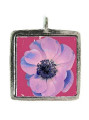 Flower - Pewter Picture Pendant (PW545)