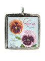 Pansies - Pewter Picture Pendant (PW546)