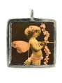 Vintage Cupid - Pewter Picture Pendant (PW479)
