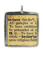 Believe - Pewter Picture Pendant (PW400)
