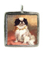 Japanese Chin - Pewter Picture Pendant (PW404)