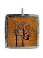 Winter Trees - Pewter Picture Pendant (PW425)
