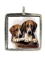 Bloodhounds - Pewter Picture Pendant (PW427)
