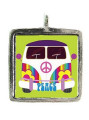 Peace Bus - Pewter Picture Pendant (PW431)