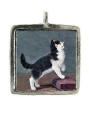 Cat - Pewter Picture Pendant (PW473)