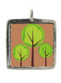 Trees - Pewter Picture Pendant (PW521)