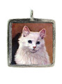 Cat - Pewter Picture Pendant (PW549)