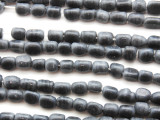 Gray Triangular Glass Beads 5-7mm (JV251)