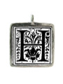 H - Pewter Picture Pendant (PW576)