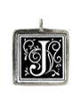 J - Pewter Picture Pendant (PW578)