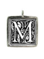 M - Pewter Picture Pendant (PW581)