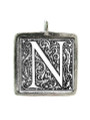 N - Pewter Picture Pendant (PW582)