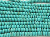 Turquoise Magnesite Rondelle Spacer Gemstone Beads 6mm (GS1472)