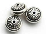 Donut, Silver Metalized Plastic Bead 15mm (MP13)