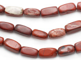 Brecciated Jasper Rectangular Block Gemstone Beads 18mm (GS1825)