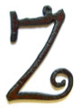 Z - Rustic Iron Pendant (IR61)