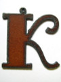 K - Rustic Iron Pendant (IR20)