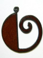 O - Rustic Iron Pendant (IR24)