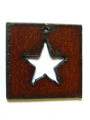 Star Square - Rustic Iron Pendant (IR80)