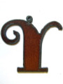 Y - Rustic Iron Pendant (IR34)