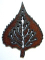 Aspen Leaf - Rustic Iron Pendant (IR89)