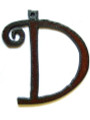 D - Rustic Iron Pendant (IR39)