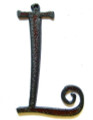 L - Rustic Iron Pendant (IR47)