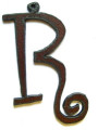 R - Rustic Iron Pendant (IR53)