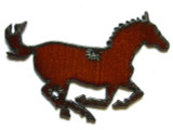 Galloping Horse - Rustic Iron Pendant (IR104)