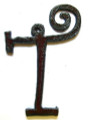 T - Rustic Iron Pendant (IR55)