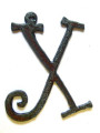 X - Rustic Iron Pendant (IR59)