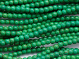 Green Howlite Round Beads 3-4mm (GS1888)