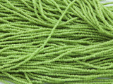 Lime Green Seed Beads - Ghana 1mm (AT145)