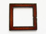 Square Ring Medium 34mm - Rustic Iron Pendant (IR129)