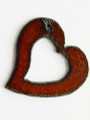 Double Heart - Rustic Iron Pendant (IR147)