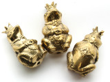 Royal Frog Brass Pendant - Indonesia 46mm (AP835)