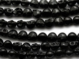Black Howlite Skull Gemstone Beads 10mm (GS2055)
