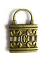 Brass Locket - Pewter Pendant 25mm (PW1051)