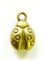 Brass Ladybug - Pewter Pendant 10mm (PW1080)