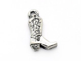 Cowboy Boot - Pewter Pendant (PW596)