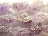 Natural Amethyst Nugget Gemstone Beads 25-32mm (GS2191)